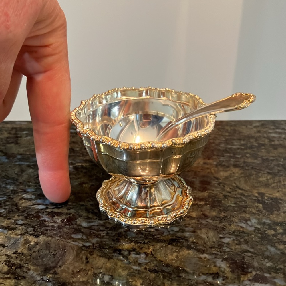 Silverplated saltcellar - Picture 2 of 6